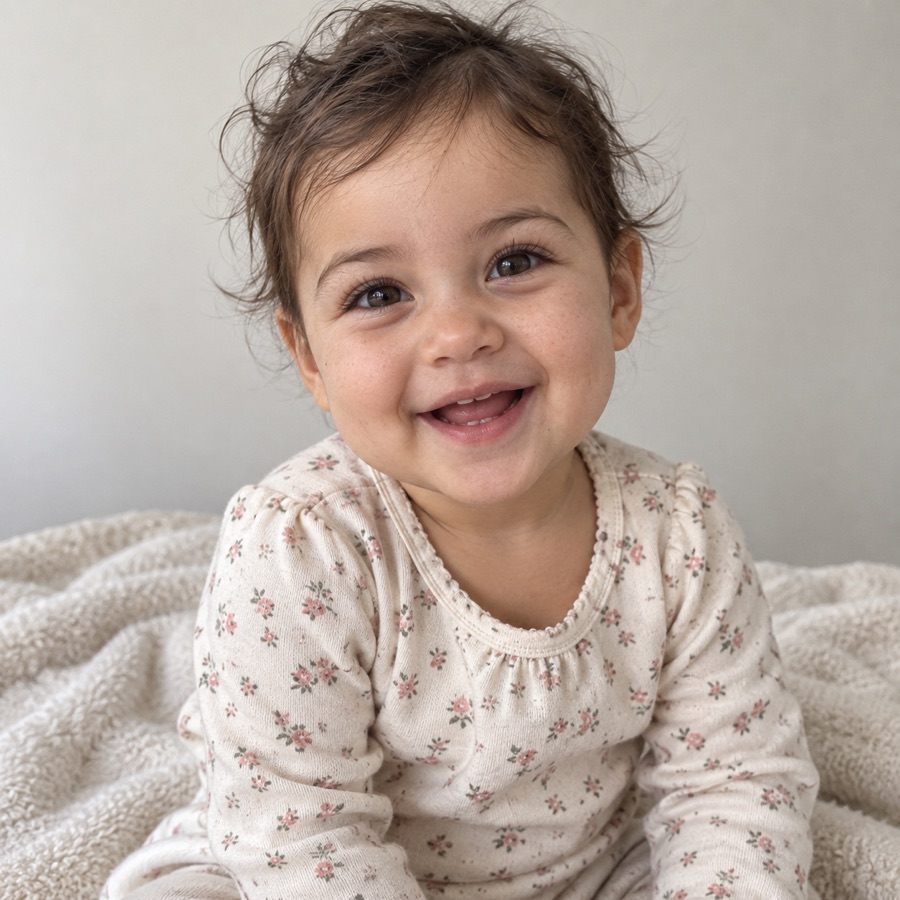Example AI baby: girl